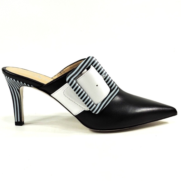 ALESSANDRO DI MARIA LEATHER SUMMER MULES - Picture 3 of 8